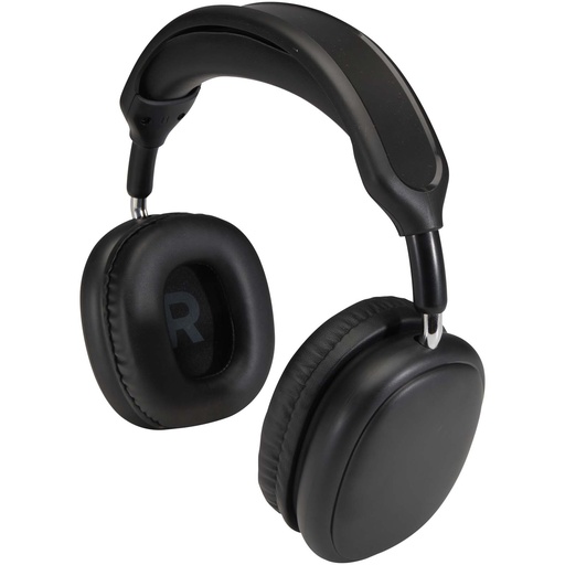 Alzir bezprzewodowy zestaw słuchawkowy Bluetooth® wokółuszny z tworzyw sztucznych pochodzących z recyklingu 124484 - Czarny