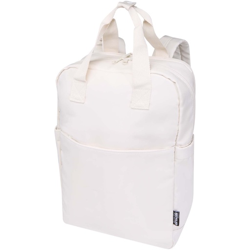 Trip Aware™, plecak na laptopa 14 cali wykonany z materiałów z recyklingu, 9 l 120762 - Złamana biel