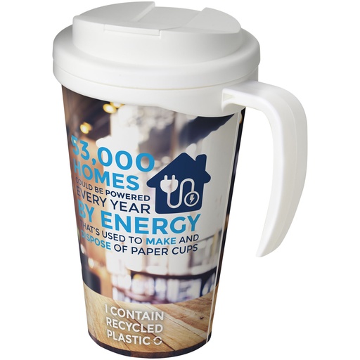 Kubek Brite-Americano® 350 ml z wieczkiem zapobiegającym rozchlapaniu 210420 - Biały