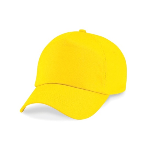 [CB10B-1000037847] Czapka 5-panelowa Bawełniana Twill CB10B - Yellow