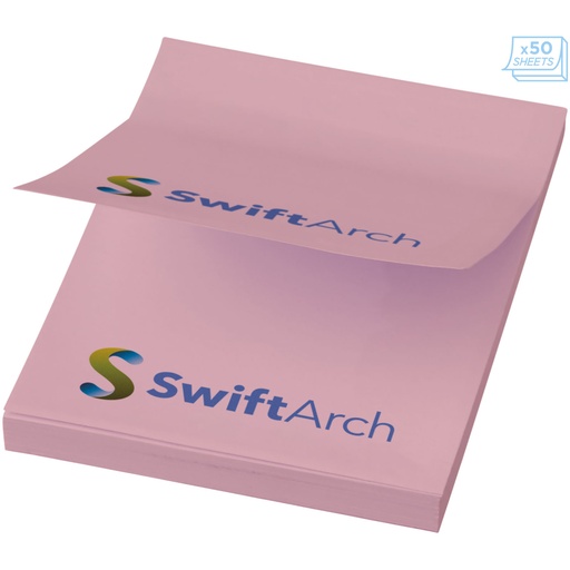 Karteczki samoprzylepne Sticky-Mate® 50x75 21092041 - Jasny różowy
