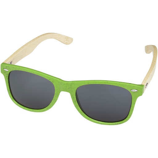 Okulary przeciwsłoneczne z bambusa Sun Ray 127005 - Limonkowy