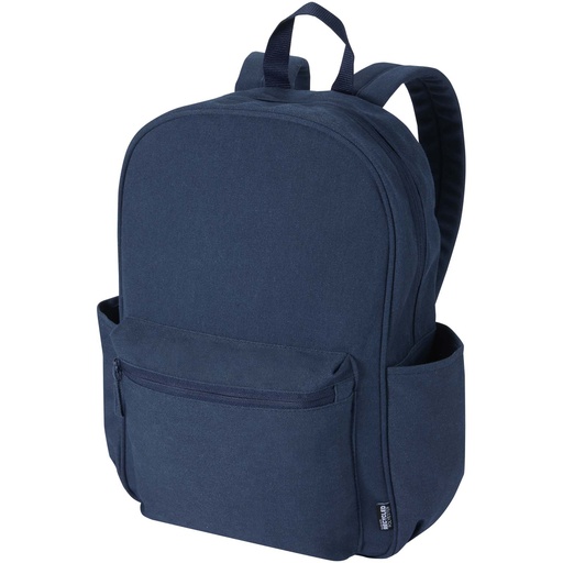 Recanvas miejski plecak na 15,6-calowego laptopa o pojemności 16 l z recyklingu z certyfikatem GRS 130124 - Granatowy