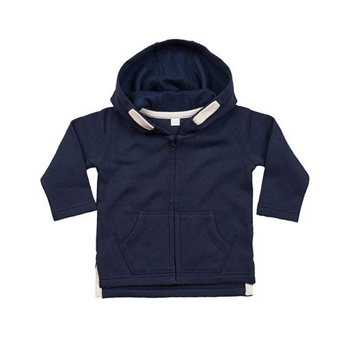 Bluza Rozpinana z Kapturem Bawełna Organiczna BZ32 - Nautical Navy