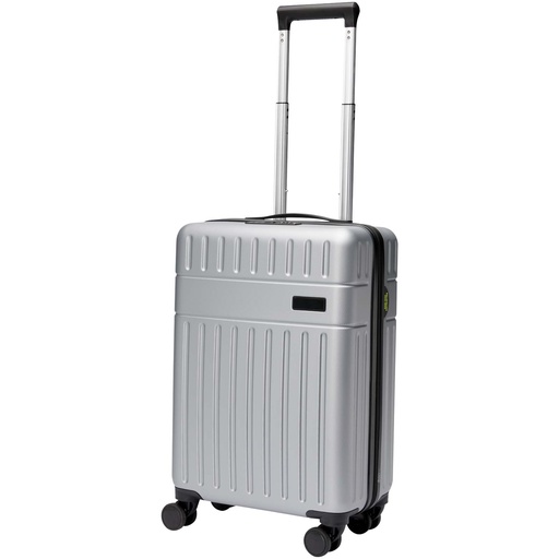 Rover twarda walizka na kółkach z tworzyw sztucznych pochodzących z recyklingu z certyfikatem GRS o wysokości 51 cm i pojemno 130049 - Srebrny