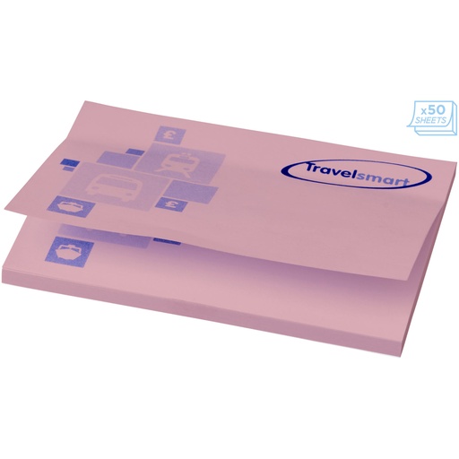 Karteczki samoprzylepne Sticky-Mate® 100x75 21094041 - Jasny różowy