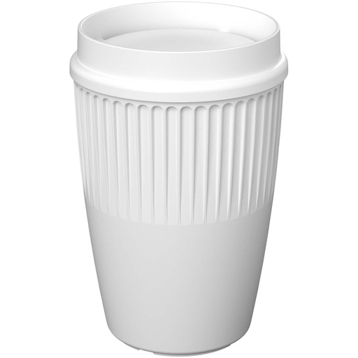 Cirrus POP kubek o pojemności 350 ml z pokrywką 360° 220520 - Biały