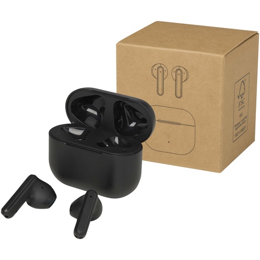 Altais zestaw słuchawkowy True Wireless z technologią Bluetooth® z tworzyw sztucznych pochodzących z recyklingu 124481 - Czarny