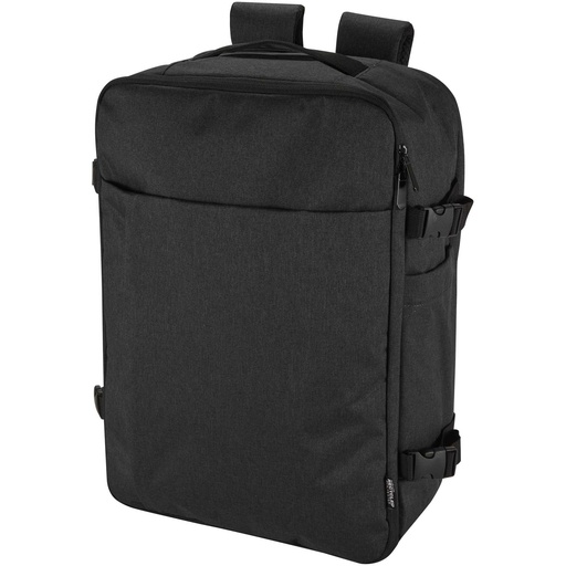 Libra plecak na laptopa o przekątnej 17 cali o pojemności 25 l wykonany z materiałów z recyclingu z certyfikatem GRS 130111 - Melanż węglowy