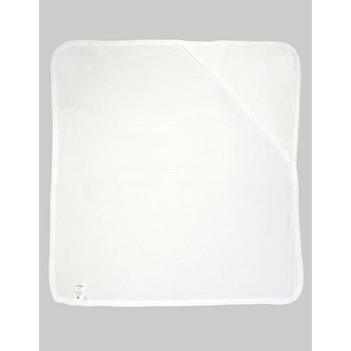 Kocyk niemowlecy z kapturem BZ24 - White