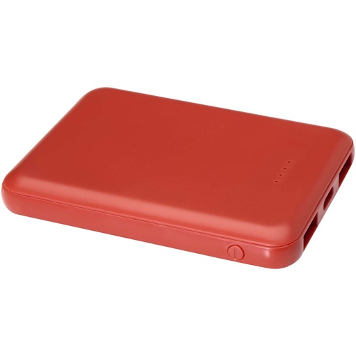 Asama powerbank o pojemności 5000 mAh Type-C z tworzyw sztucznych pochodzących z recyklingu 124383 - Ceglasty