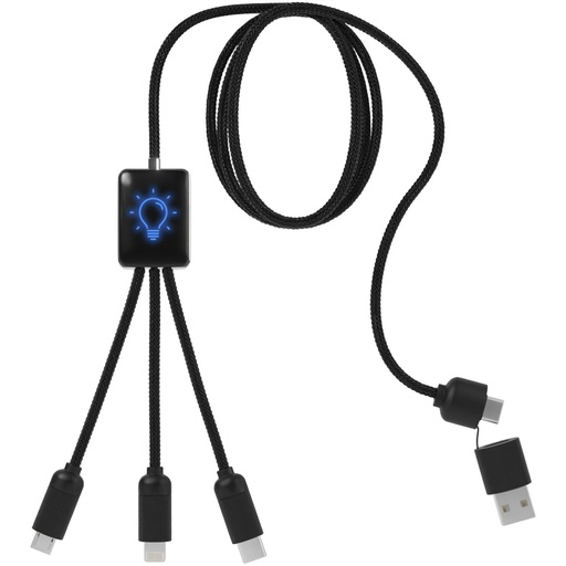 SCX.design C28 długi kabel do łądowania 5 w 1 2PX064 - Niebiesko-czarny