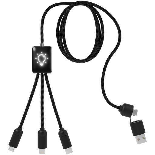 SCX.design C28 długi kabel do łądowania 5 w 1 2PX064 - Czarno-biały