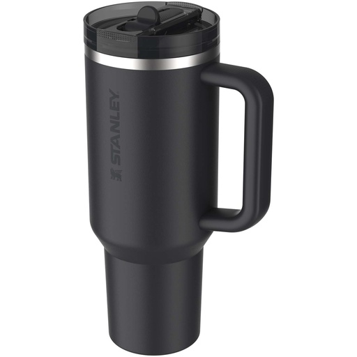 Stanley Quencher® ProTour 1180 ml termoizolowany kubek ze słomką, wykonany z recyklingowanej stali nierdzewnej 100979 - Czarny