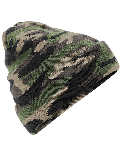 Czapka beanie z mankietem w kamuflażu  - Jungle Camo