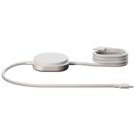 Zens Pro 2 kabel ładujący USB-C 2 w 1 o mocy 140 W 120821 - Biały