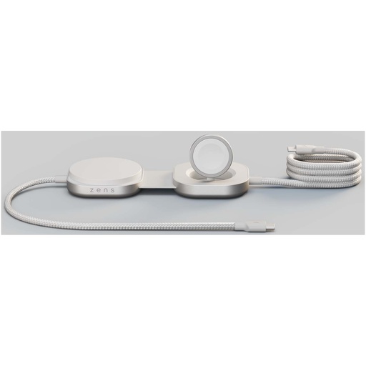 Zens Pro 3 kabel ładujący USB-C 3 w 1 o mocy 140 W 120822 - Biały