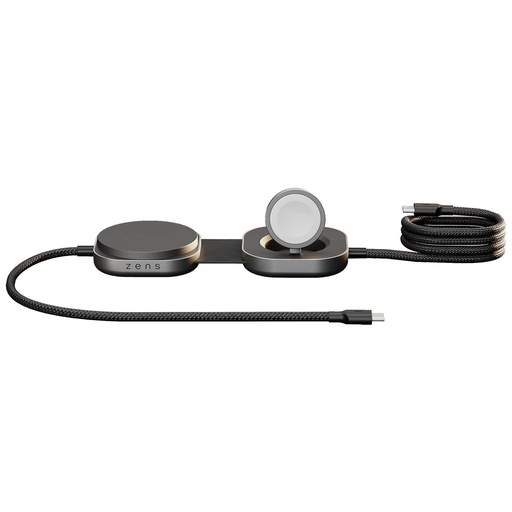 Zens Pro 3 kabel ładujący USB-C 3 w 1 o mocy 140 W 120822 - Czarny