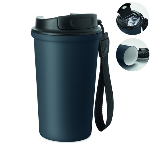 Kubek 400 ml stal recykling MO3156-85 - francuski granat