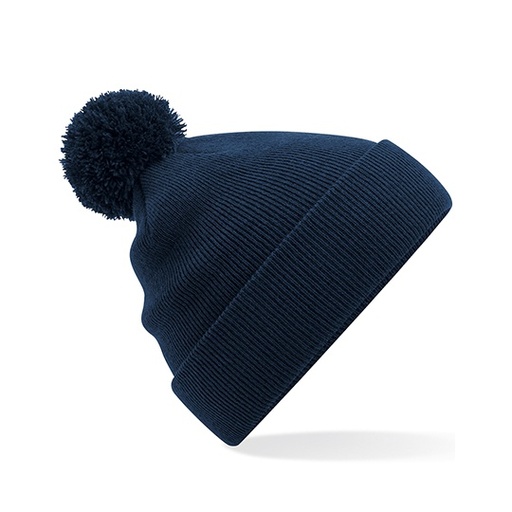 Czapka Dziecieca z Pomponem Akrylowa Dwuwarstwowa CB426B - French Navy