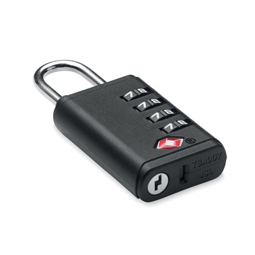 4-cyfrowy zamek szyfrowy TSA MO3166-03 - czarny
