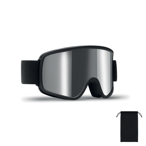 Gogle narciarskie UV400 MO3194-17 - srebrny blyszczacy