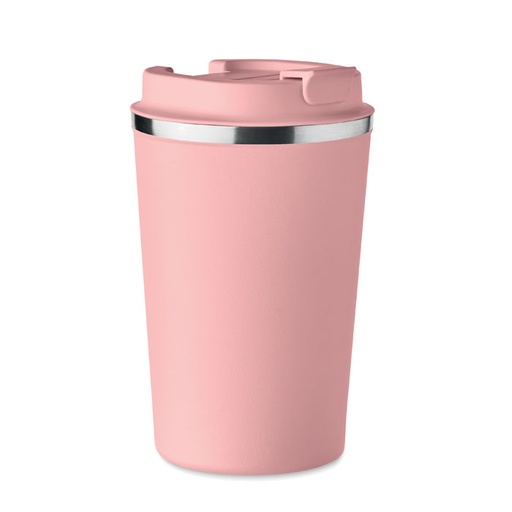 Dwuścienny kubek 350 ml MO6276-11 - dziecięcy róż