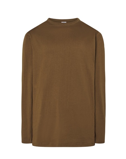 T-shirt z Długim Rękawem Bawełniany TSRA 150 LS - Khaki