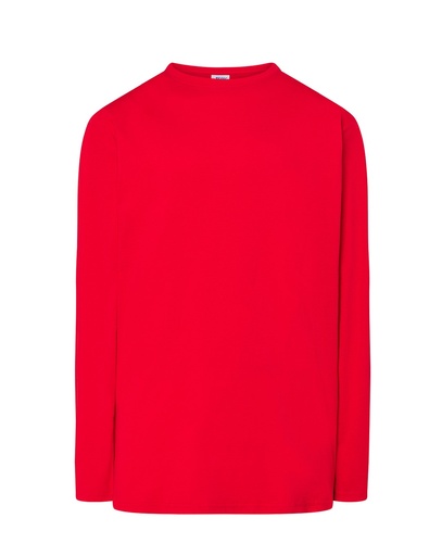 T-shirt z Długim Rękawem Bawełniany TSRA 150 LS - Red