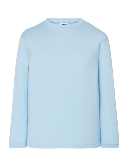 T-shirt Dziecięcy z Długim Rękawem Bawełniany TSRK 150 LS - Sky Blue