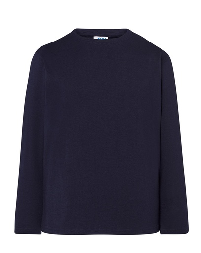 T-shirt Dziecięcy z Długim Rękawem Bawełniany TSRK 150 LS - Navy