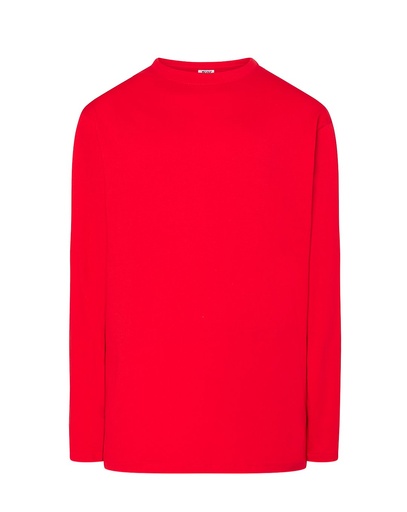 T-shirt z Długim Rękawem Bawełniany TSRA 150 LS - Warm Red