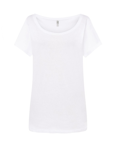 T-shirt Damski Slim Bawełniany TSUL TRND - White