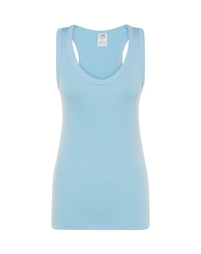 T-shirt Damski Slim Bawełniany TSUL ARB - Sky Blue
