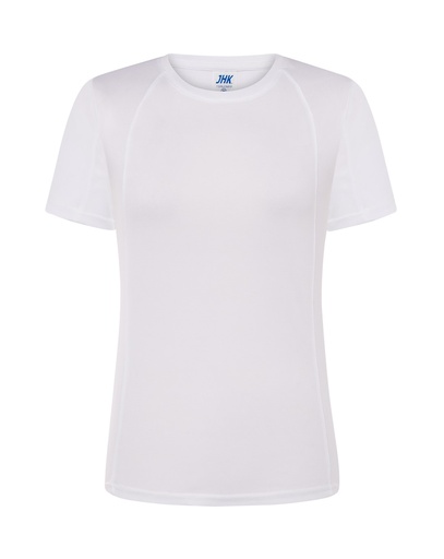 T-shirt Damski Sportowy Slim Poliester JHK101 - White