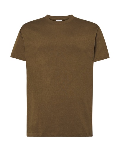 T-shirt Slim Bawełniany TSUA 150 - Khaki
