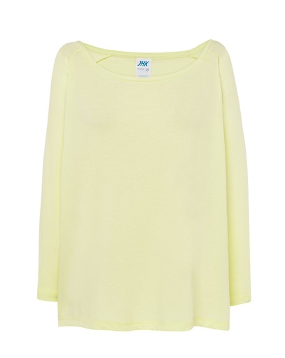 T-shirt Damski Bawełniany TSUL MLDV - Light Yellow Neon