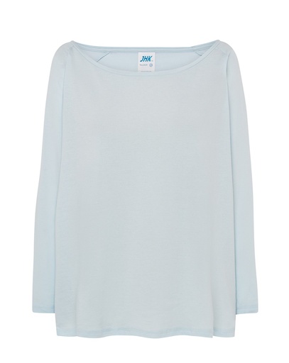 T-shirt Damski Bawełniany TSUL MLDV - Sky Blue Neon