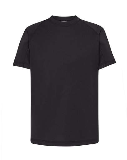 T-shirt Dziecięcy Sportowy Poliestrowy SPORT KID - Black