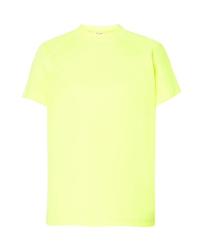 T-shirt Dziecięcy Sportowy Poliestrowy SPORT KID - Gold Fluor