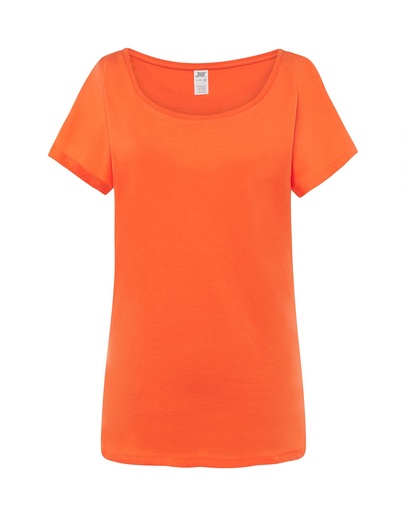 T-shirt Damski Slim Bawełniany TSUL TRND - Coral