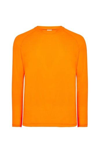 Sportowa koszulka męska z długimi raglanowymi SPORTMAN LS BK XL - Orange Fluor