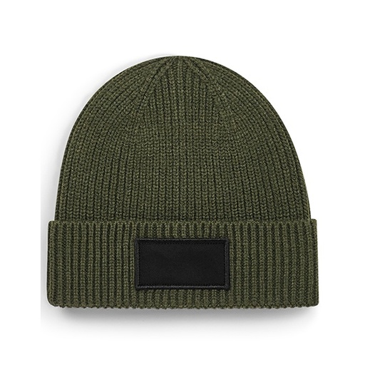 Czapka beanie CB442R - Military Green & Black
