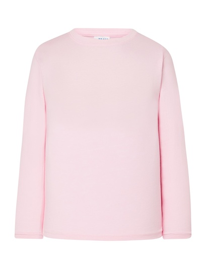 T-shirt Dziecięcy z Długim Rękawem Bawełniany TSRK 150 LS - Pink