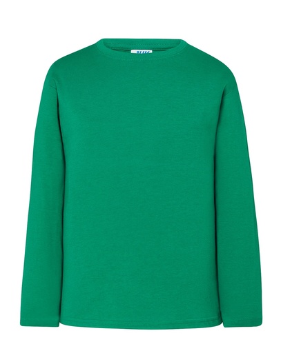 T-shirt Dziecięcy z Długim Rękawem Bawełniany TSRK 150 LS - Kelly Green