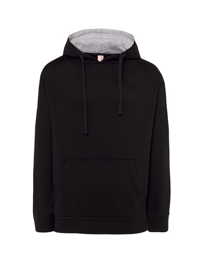 Bluza z Kapturem Poliestrowa SW OCECTR - Black/Ash Melange