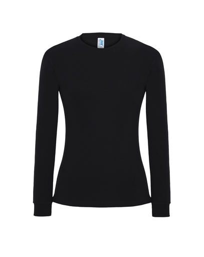 T-shirt Damski Slim Premium z Długim Rękawem Bawełniany TSRL PRM LS - Black