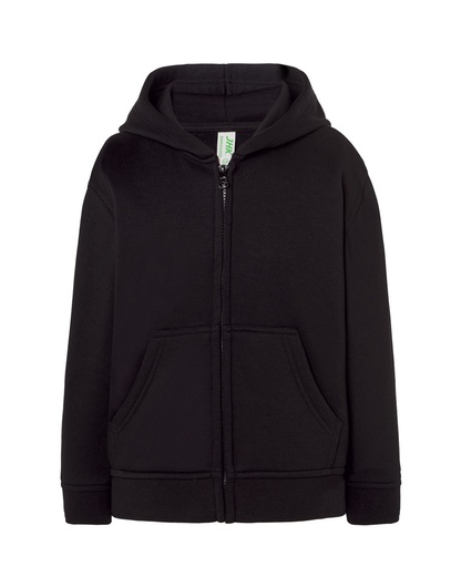 Bluza Dziecięca z Kapturem Rozpinana Poliestrowa SWRK HOOD - Black