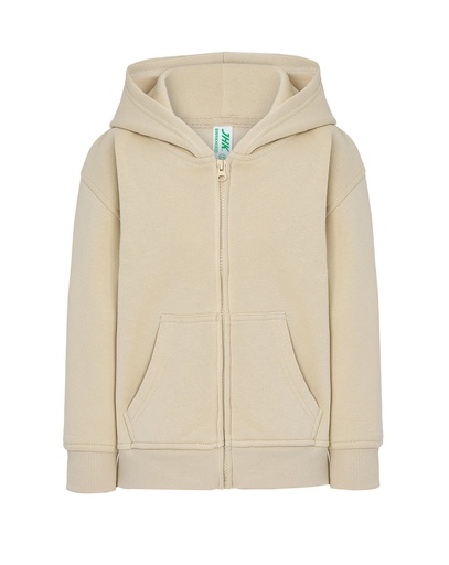 Bluza Dziecięca z Kapturem Rozpinana Poliestrowa SWRK HOOD - Buttercream