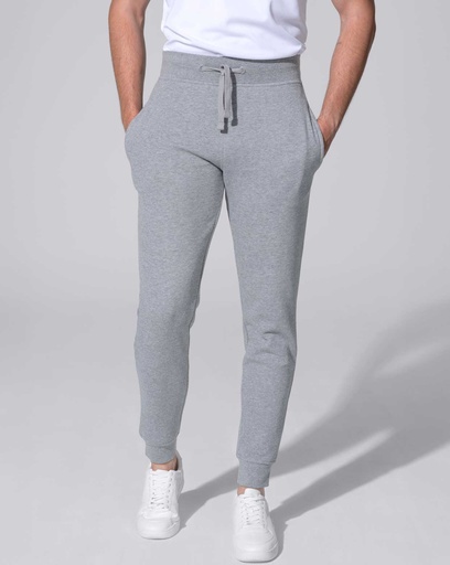 Spodnie Bawełniane SW PANTS CUFF FRENCH TERRY 240 - Grey Melange